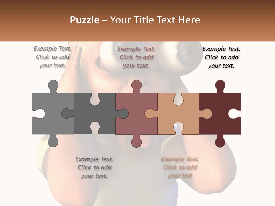 A Cartoon Character Holding His Head With His Hands PowerPoint Template