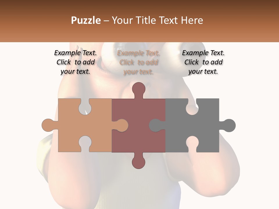 A Cartoon Character Holding His Head With His Hands PowerPoint Template