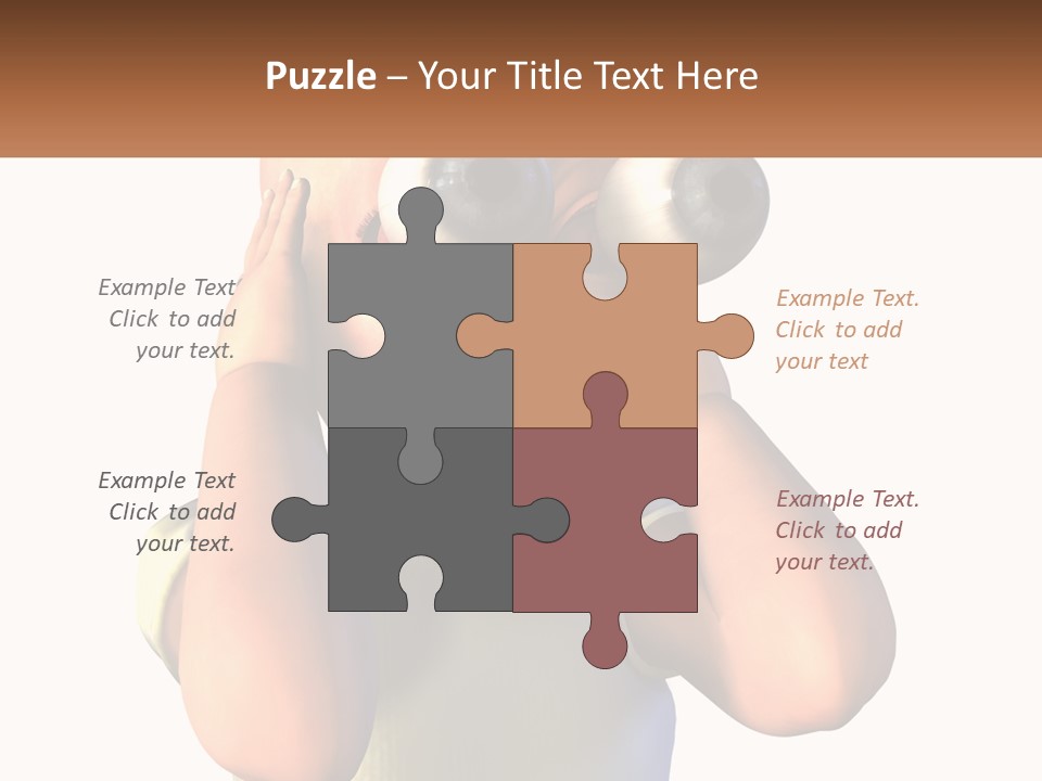 A Cartoon Character Holding His Head With His Hands PowerPoint Template