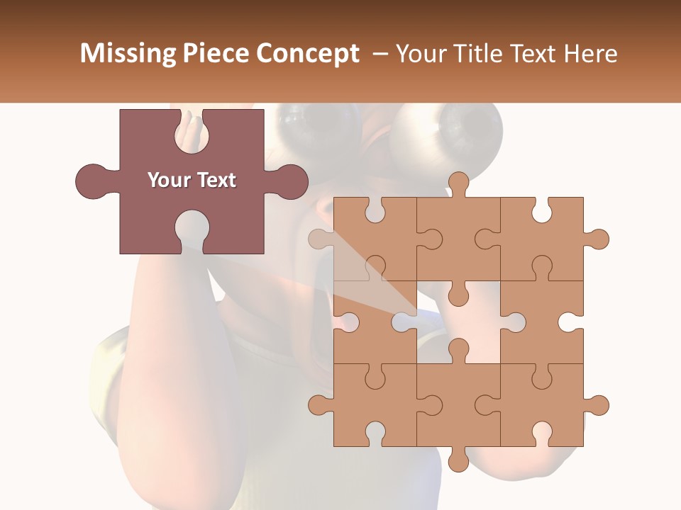 A Cartoon Character Holding His Head With His Hands PowerPoint Template