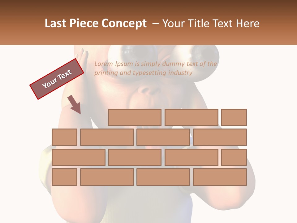 A Cartoon Character Holding His Head With His Hands PowerPoint Template