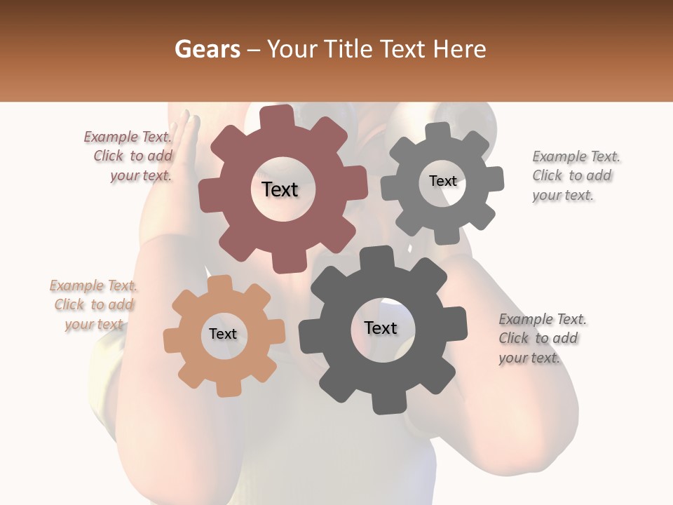 A Cartoon Character Holding His Head With His Hands PowerPoint Template