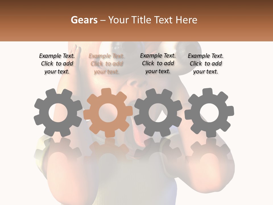 A Cartoon Character Holding His Head With His Hands PowerPoint Template