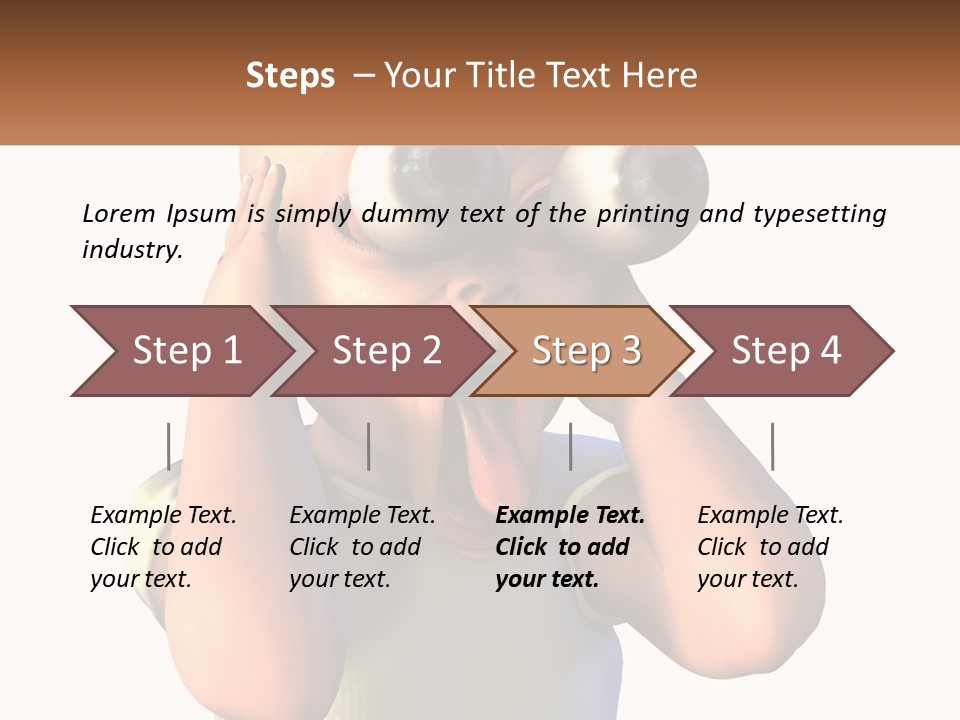 A Cartoon Character Holding His Head With His Hands PowerPoint Template