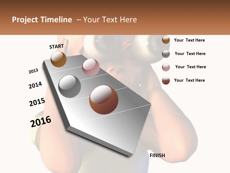 A Cartoon Character Holding His Head With His Hands PowerPoint Template