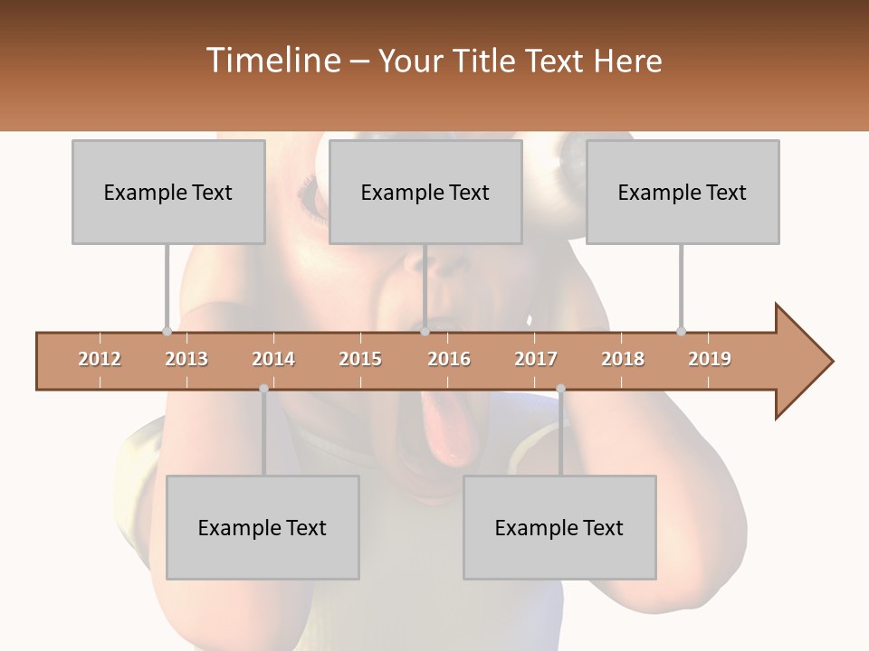 A Cartoon Character Holding His Head With His Hands PowerPoint Template