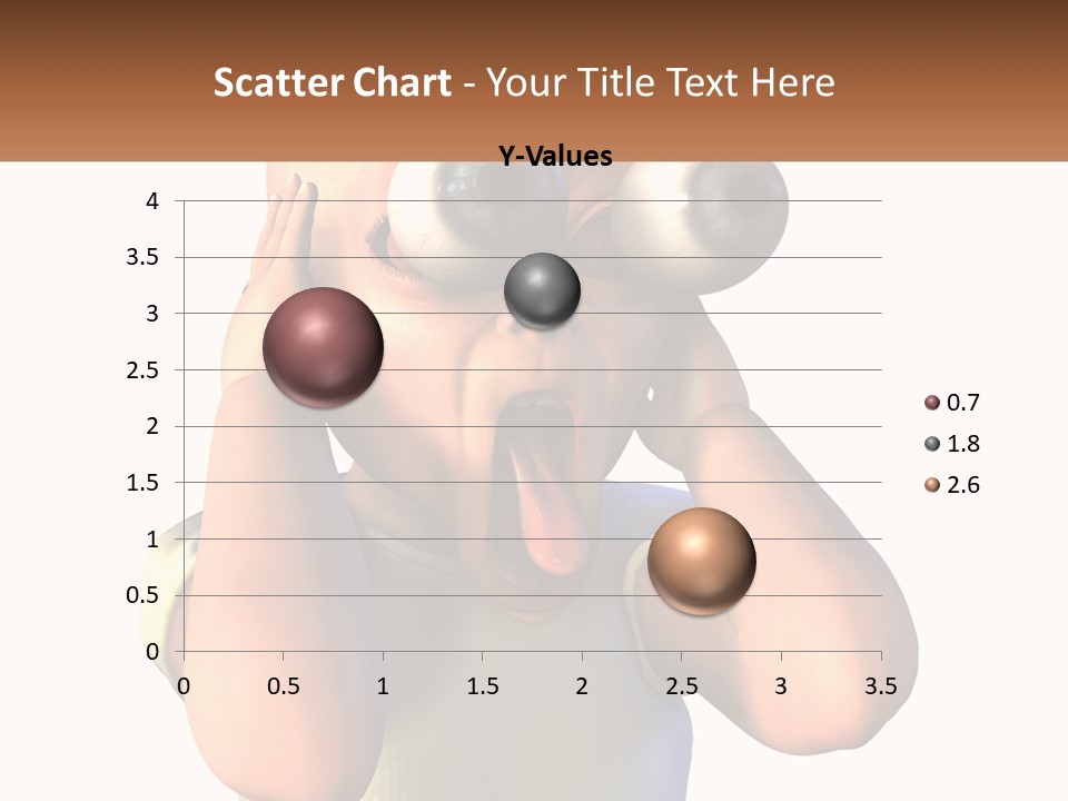 A Cartoon Character Holding His Head With His Hands PowerPoint Template