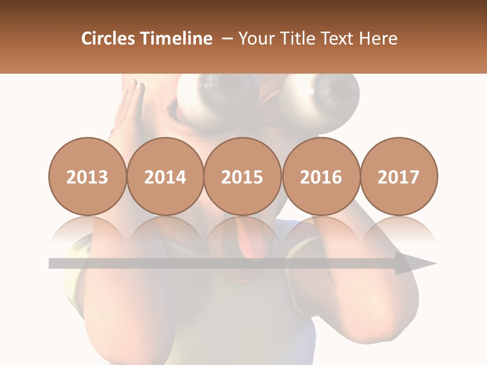 A Cartoon Character Holding His Head With His Hands PowerPoint Template