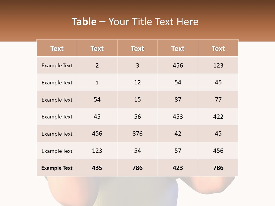A Cartoon Character Holding His Head With His Hands PowerPoint Template