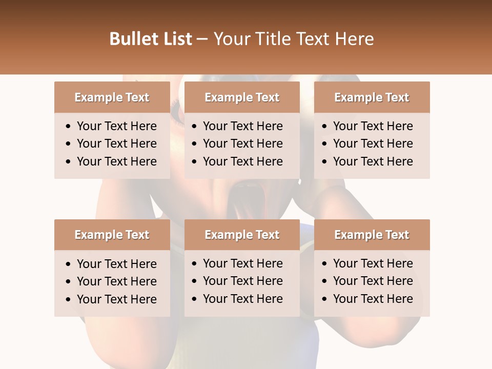 A Cartoon Character Holding His Head With His Hands PowerPoint Template