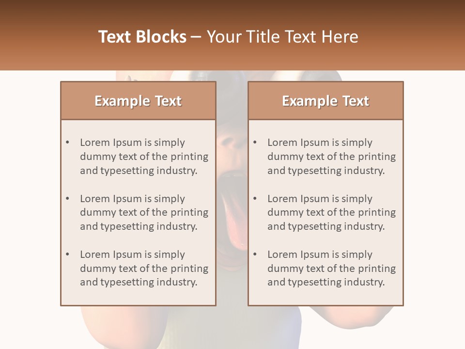 A Cartoon Character Holding His Head With His Hands PowerPoint Template