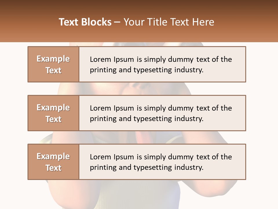 A Cartoon Character Holding His Head With His Hands PowerPoint Template