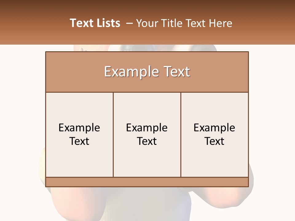 A Cartoon Character Holding His Head With His Hands PowerPoint Template
