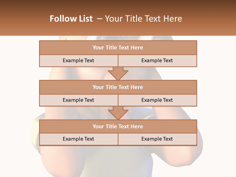 A Cartoon Character Holding His Head With His Hands PowerPoint Template