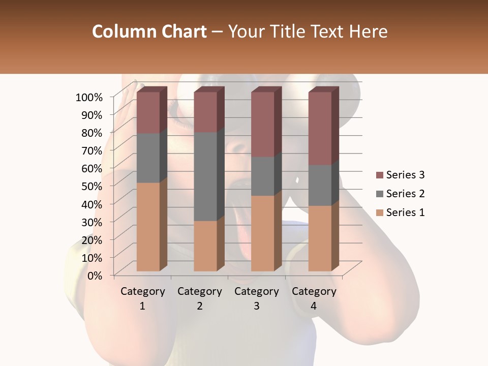 A Cartoon Character Holding His Head With His Hands PowerPoint Template