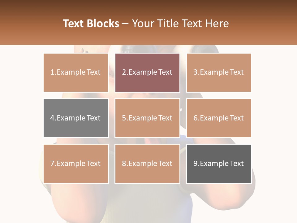 A Cartoon Character Holding His Head With His Hands PowerPoint Template