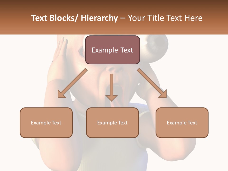 A Cartoon Character Holding His Head With His Hands PowerPoint Template