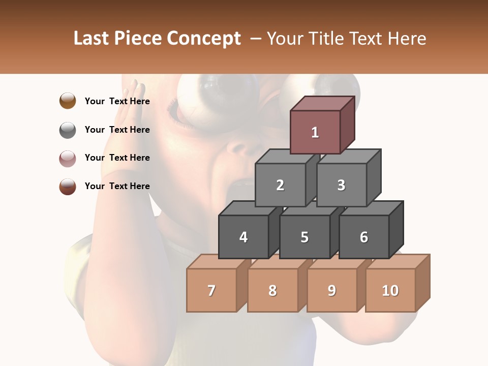 A Cartoon Character Holding His Head With His Hands PowerPoint Template