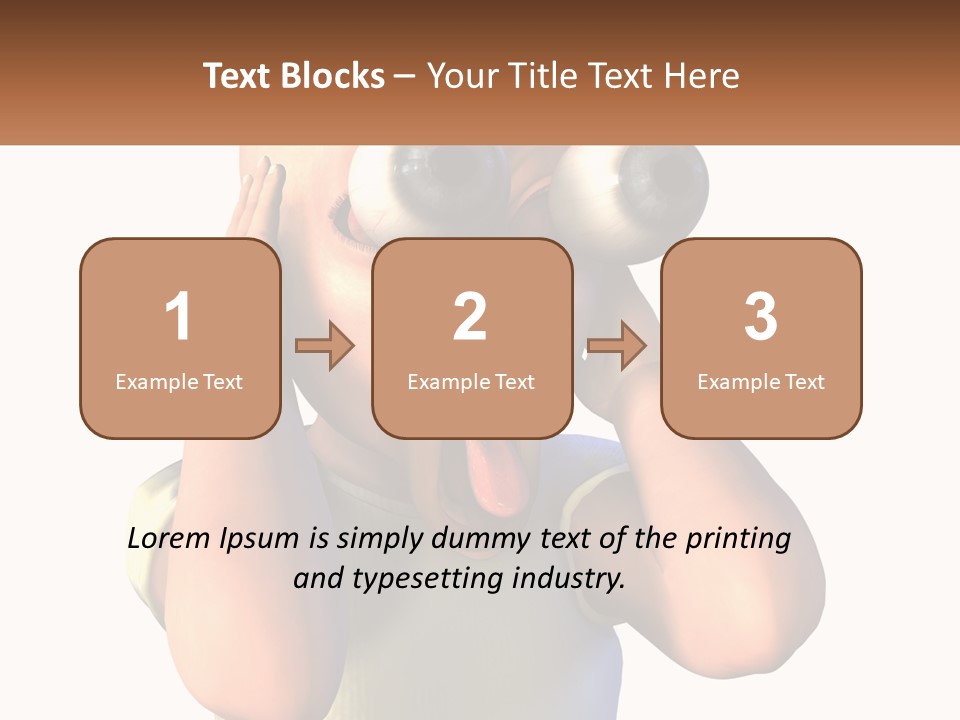 A Cartoon Character Holding His Head With His Hands PowerPoint Template