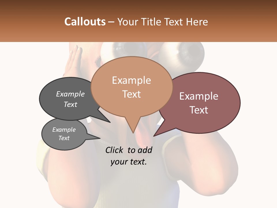 A Cartoon Character Holding His Head With His Hands PowerPoint Template