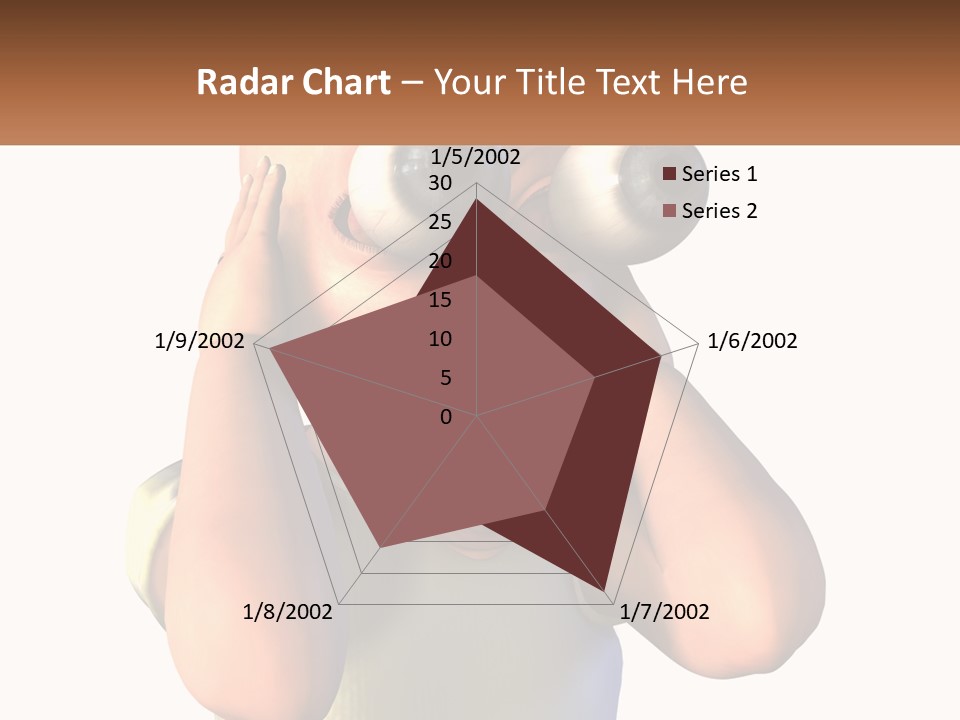 A Cartoon Character Holding His Head With His Hands PowerPoint Template