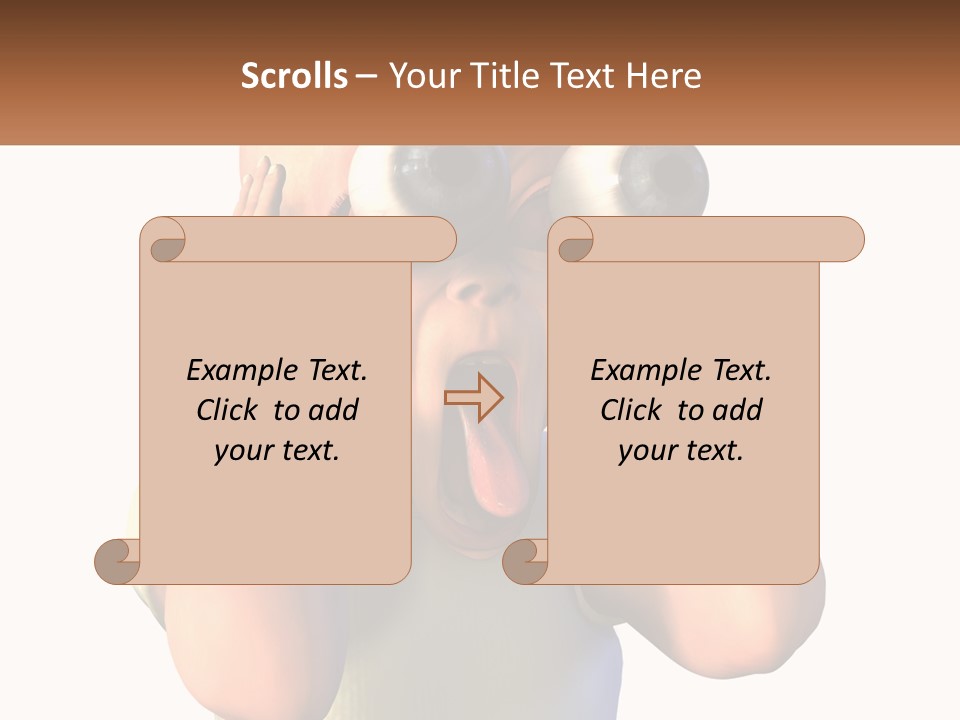A Cartoon Character Holding His Head With His Hands PowerPoint Template