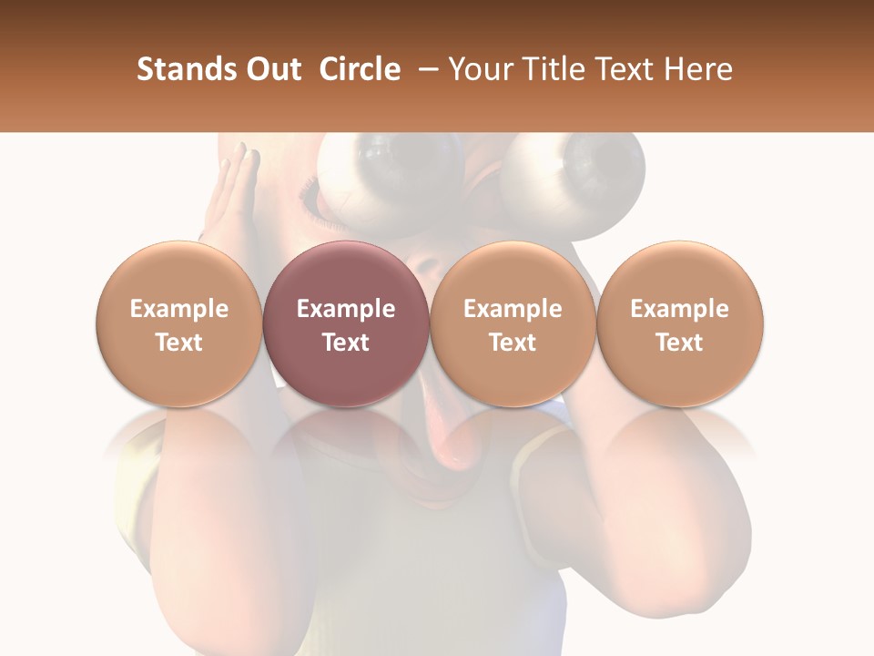 A Cartoon Character Holding His Head With His Hands PowerPoint Template