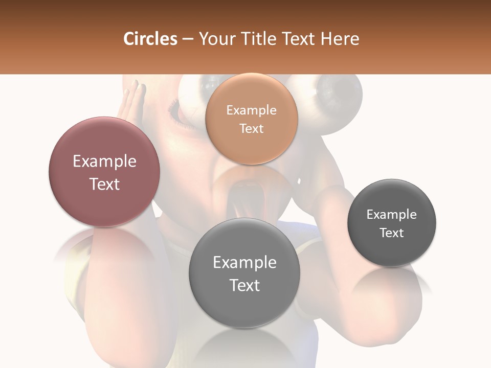 A Cartoon Character Holding His Head With His Hands PowerPoint Template