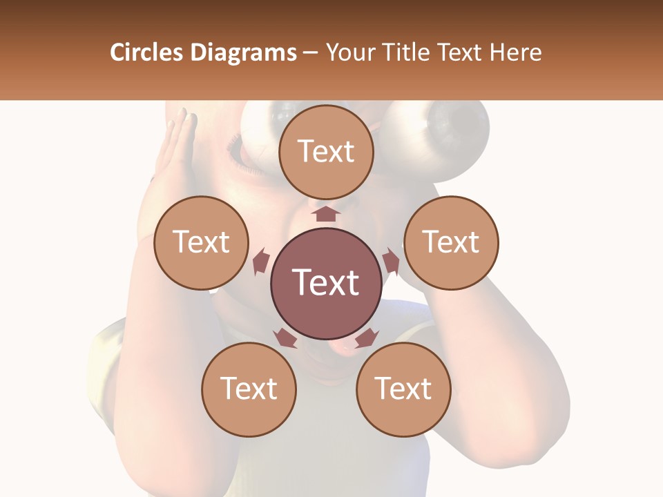 A Cartoon Character Holding His Head With His Hands PowerPoint Template