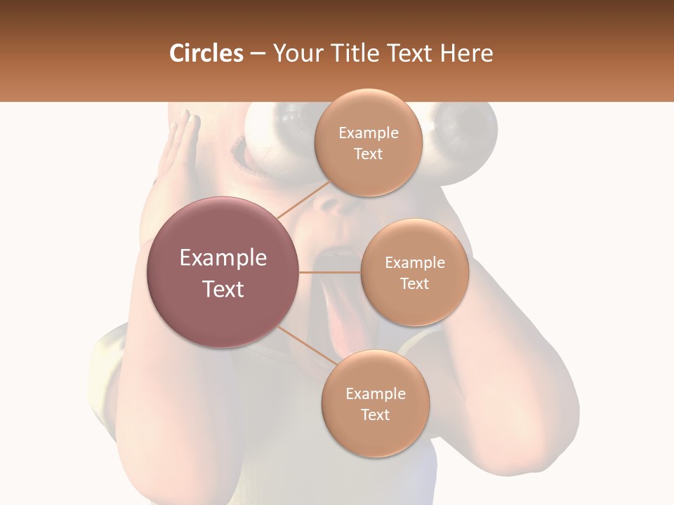 A Cartoon Character Holding His Head With His Hands PowerPoint Template