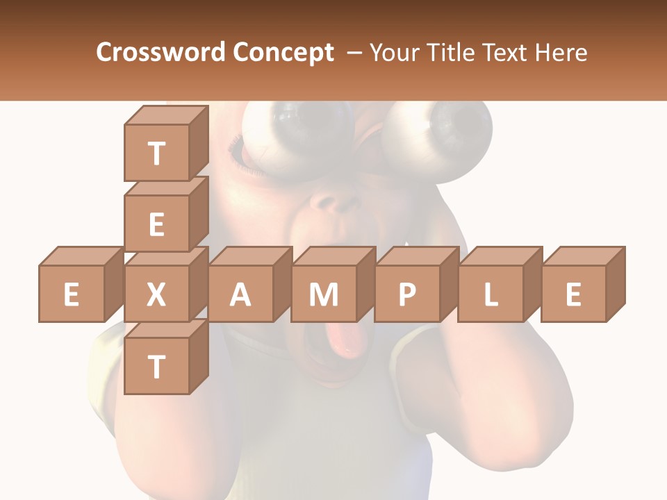 A Cartoon Character Holding His Head With His Hands PowerPoint Template