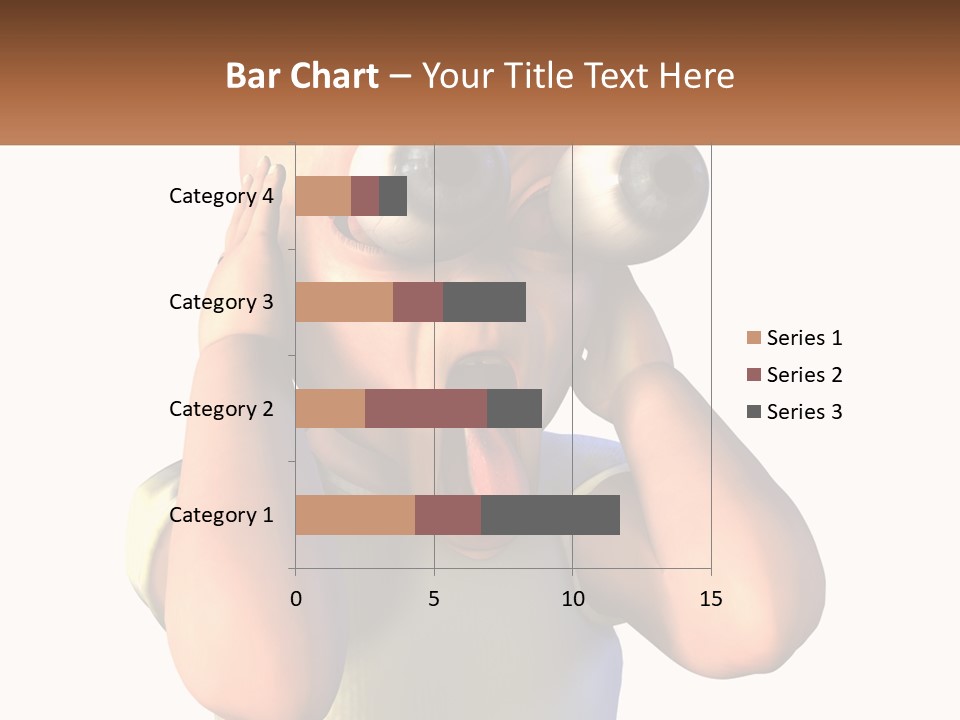 A Cartoon Character Holding His Head With His Hands PowerPoint Template