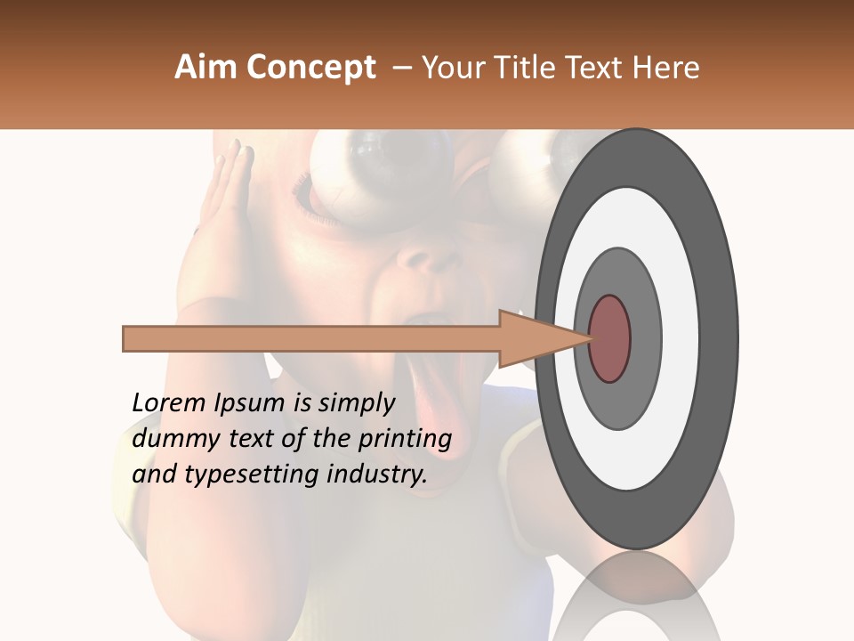 A Cartoon Character Holding His Head With His Hands PowerPoint Template