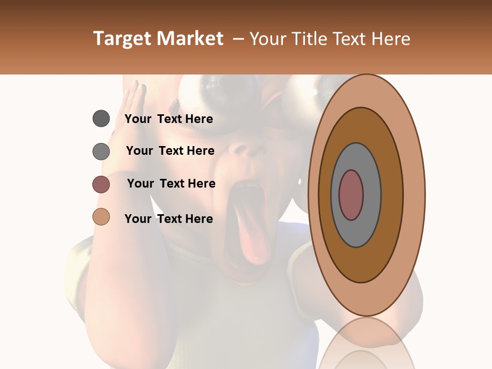 A Cartoon Character Holding His Head With His Hands PowerPoint Template