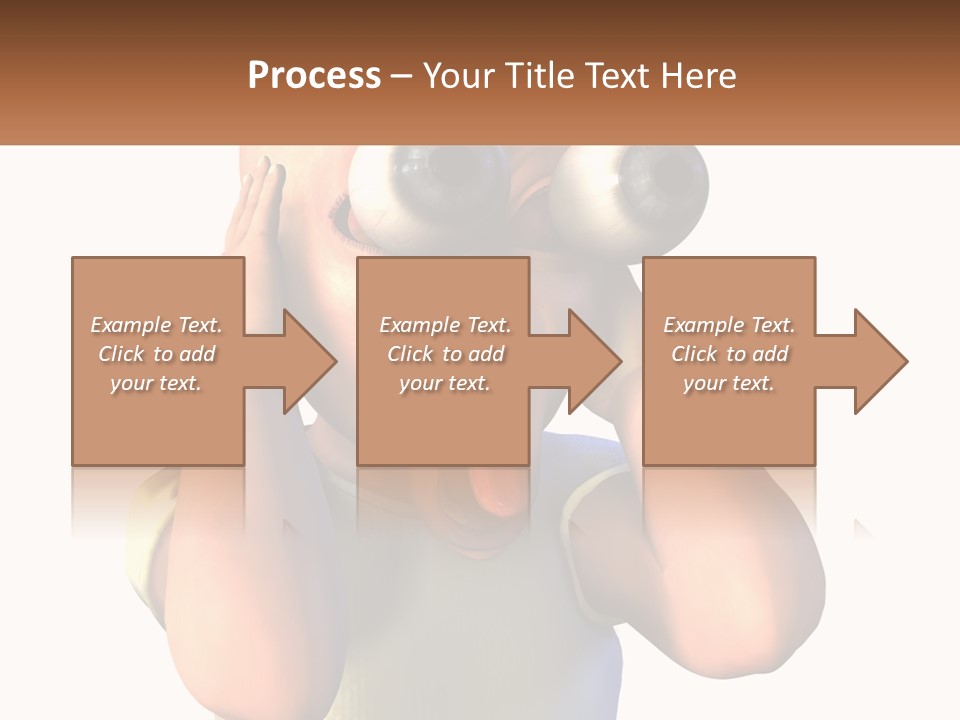 A Cartoon Character Holding His Head With His Hands PowerPoint Template