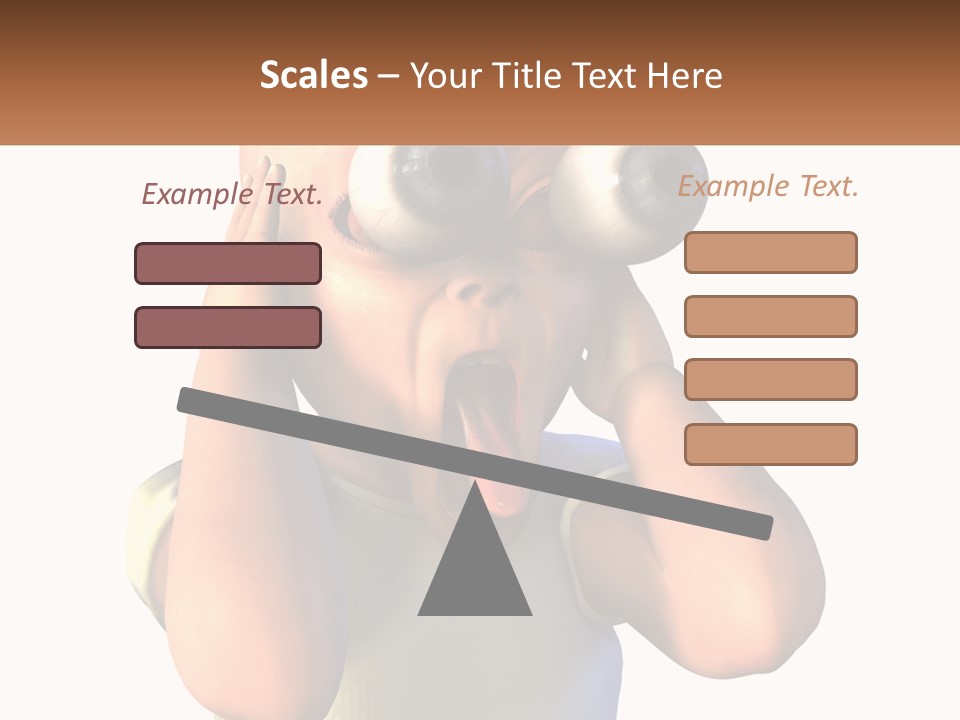 A Cartoon Character Holding His Head With His Hands PowerPoint Template