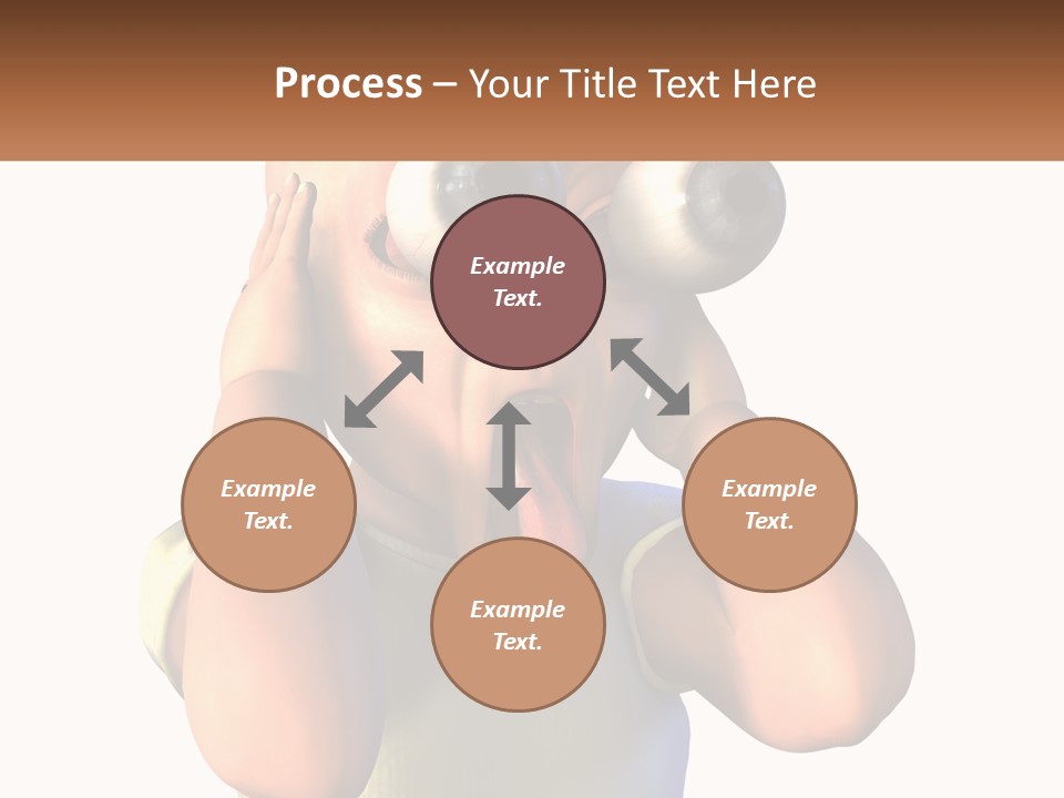 A Cartoon Character Holding His Head With His Hands PowerPoint Template