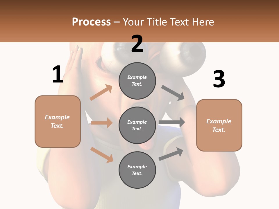 A Cartoon Character Holding His Head With His Hands PowerPoint Template