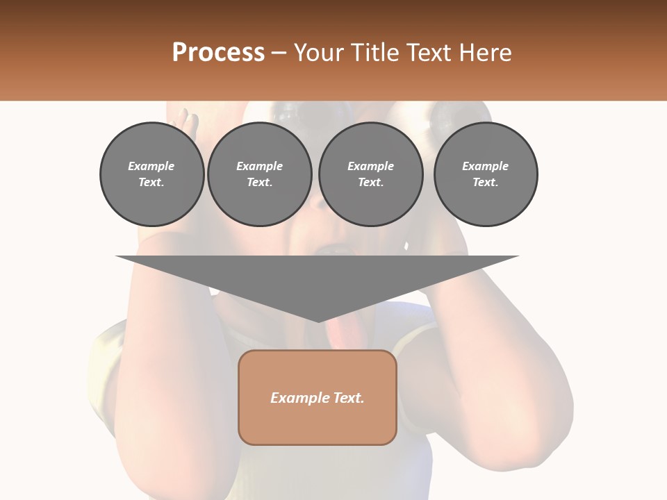 A Cartoon Character Holding His Head With His Hands PowerPoint Template