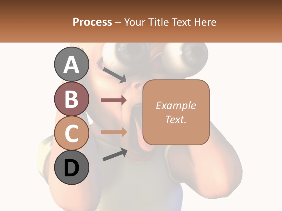 A Cartoon Character Holding His Head With His Hands PowerPoint Template