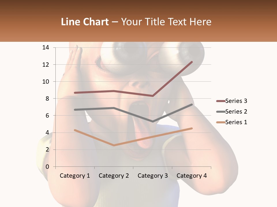 A Cartoon Character Holding His Head With His Hands PowerPoint Template