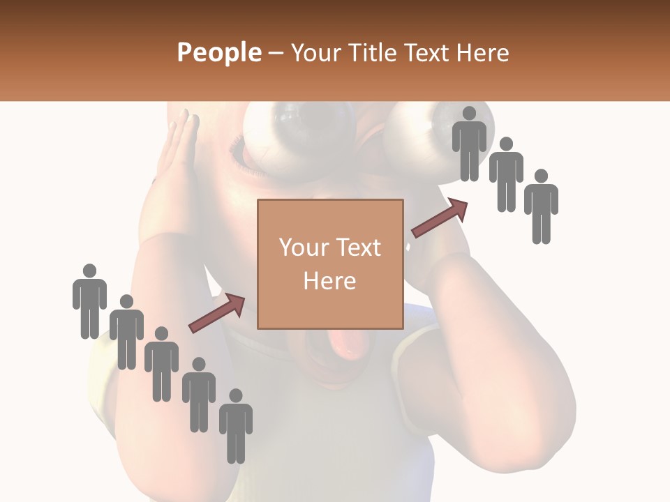 A Cartoon Character Holding His Head With His Hands PowerPoint Template