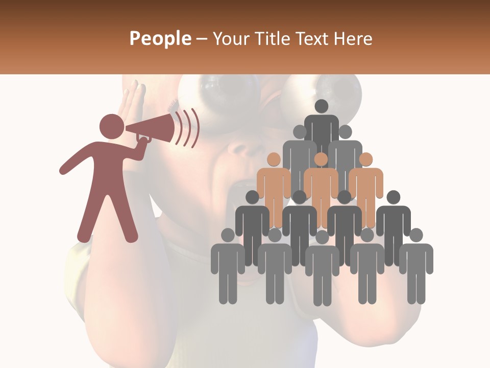 A Cartoon Character Holding His Head With His Hands PowerPoint Template