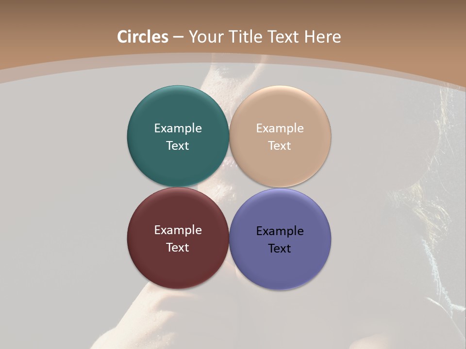 A Woman Is Drying Her Hair In The Shower PowerPoint Template