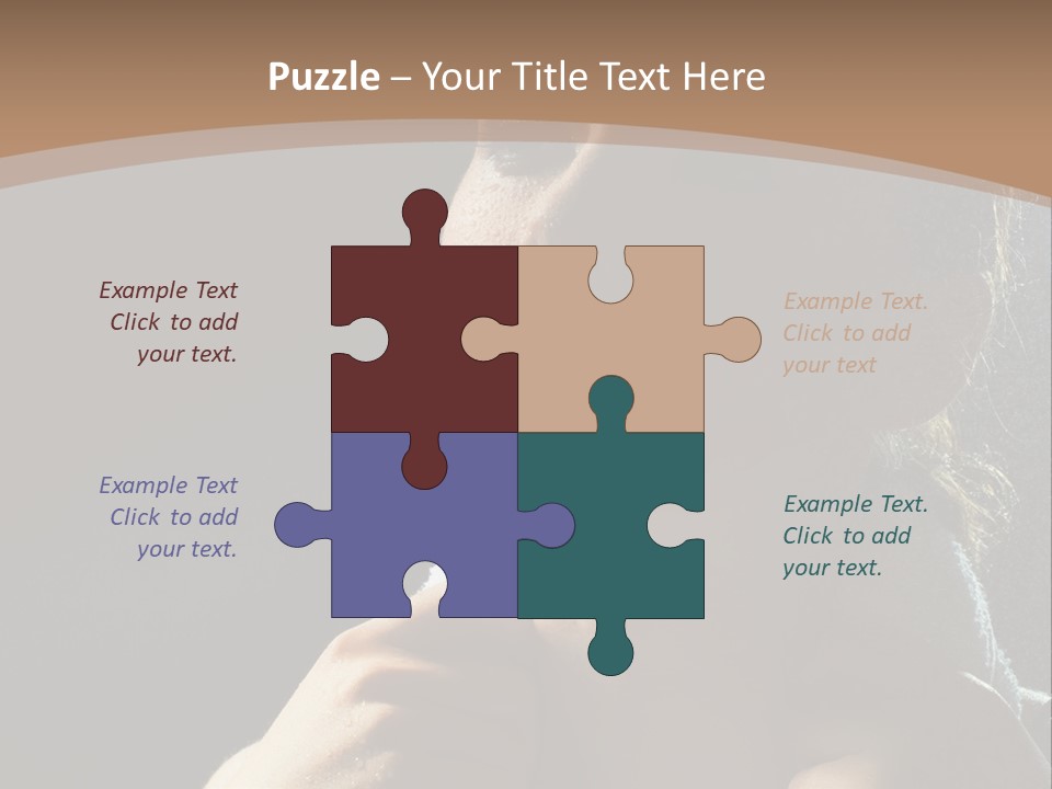 A Woman Is Drying Her Hair In The Shower PowerPoint Template