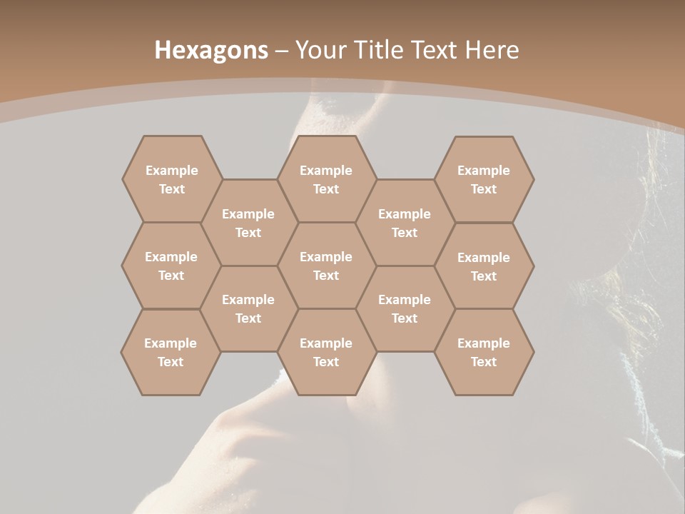 A Woman Is Drying Her Hair In The Shower PowerPoint Template