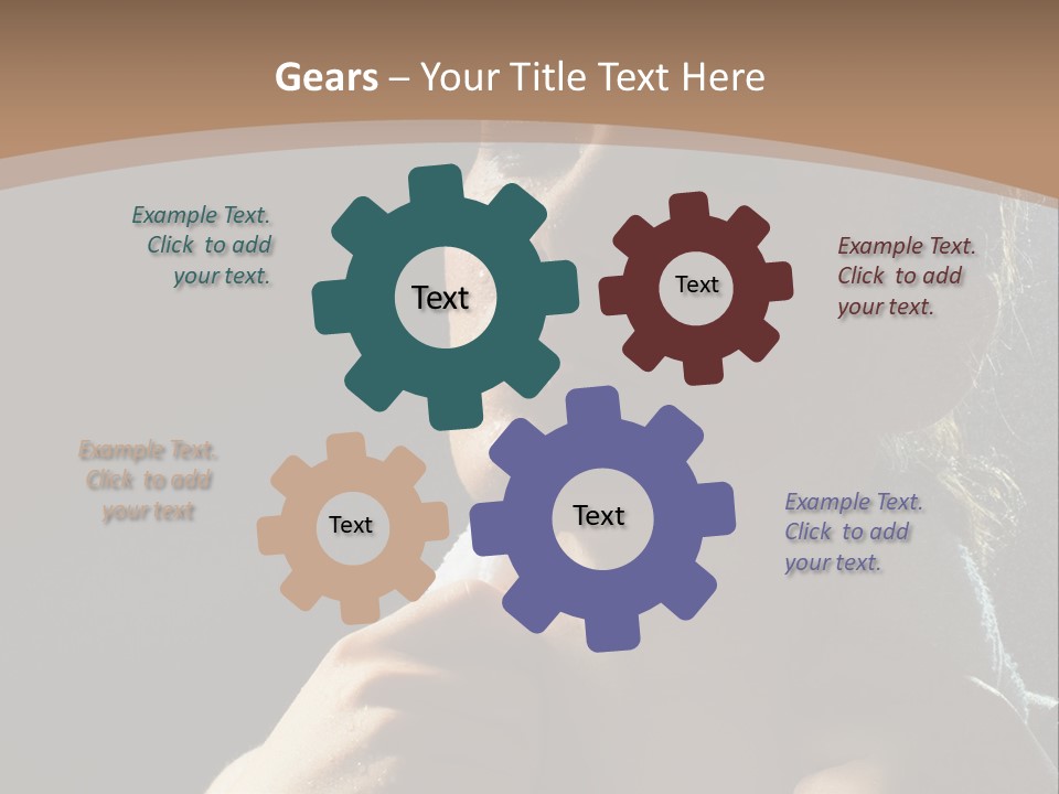 A Woman Is Drying Her Hair In The Shower PowerPoint Template