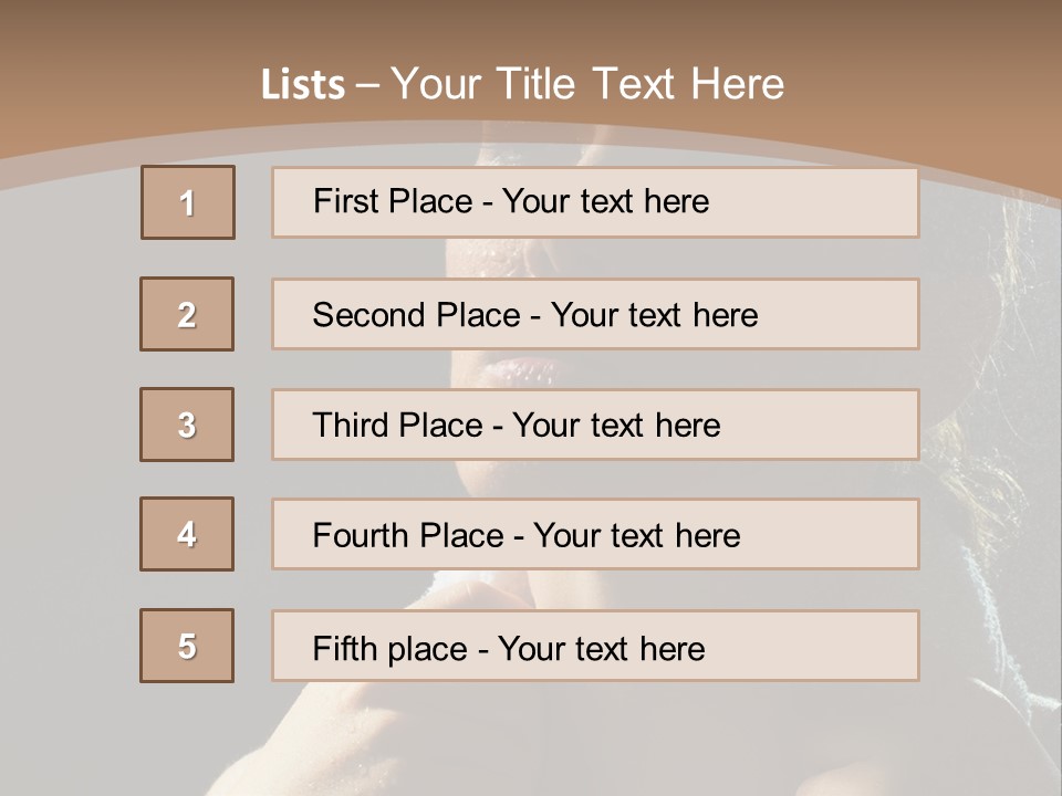 A Woman Is Drying Her Hair In The Shower PowerPoint Template