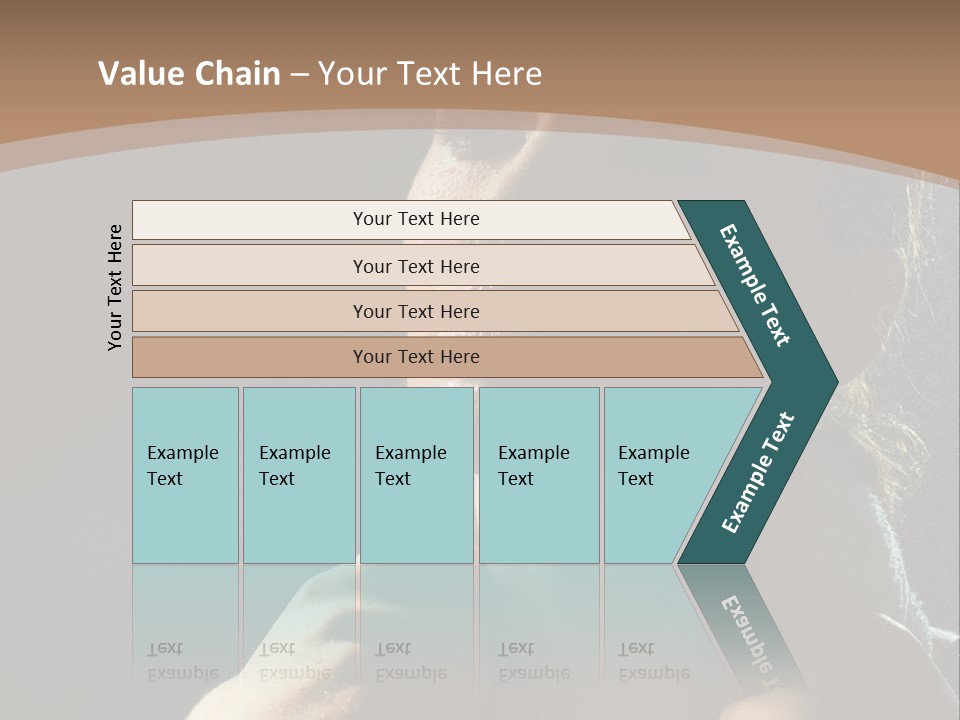A Woman Is Drying Her Hair In The Shower PowerPoint Template