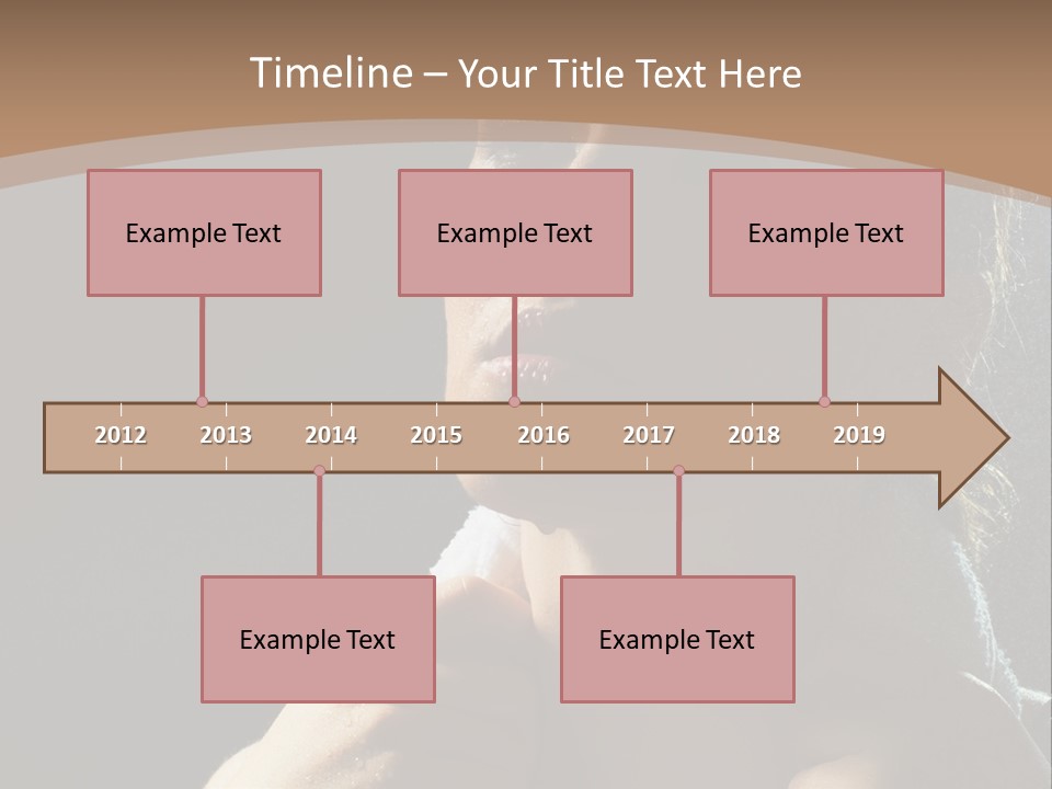 A Woman Is Drying Her Hair In The Shower PowerPoint Template